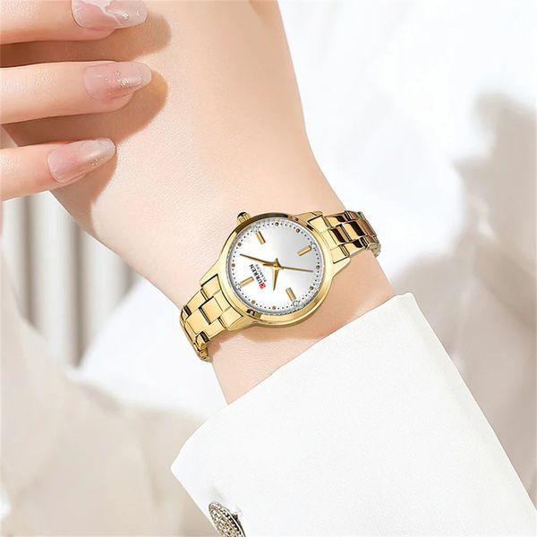 Годинник наручний Curren 9094 Gold-White 1008-0483 фото