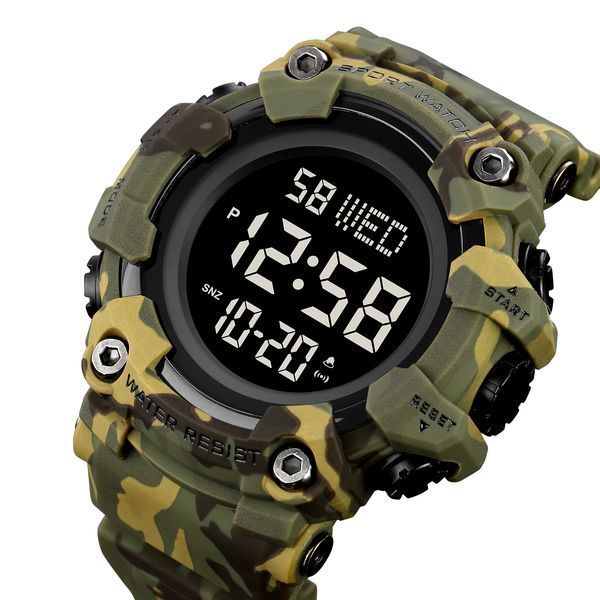 Часы наручные Skmei 1968CMGN Green Camo 1080-0802 фото