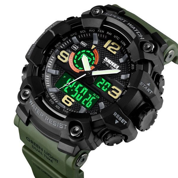 Часы наручные Skmei 1520AG Black-Military Wristband. 1080-0804 фото