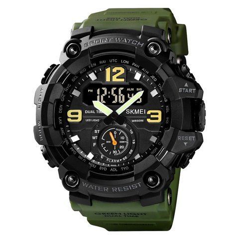 Часы наручные Skmei 1637AG Army Green. 1080-0747 фото