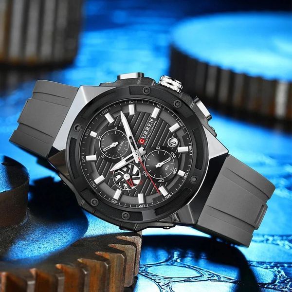 Curren 8462 Silver-Black 1008-0560 фото
