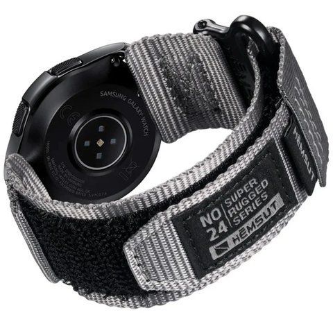 Ремінець для годинника Hemsut HGA121 Super Strong Nylon Grey 22 mm 1051-1273 фото