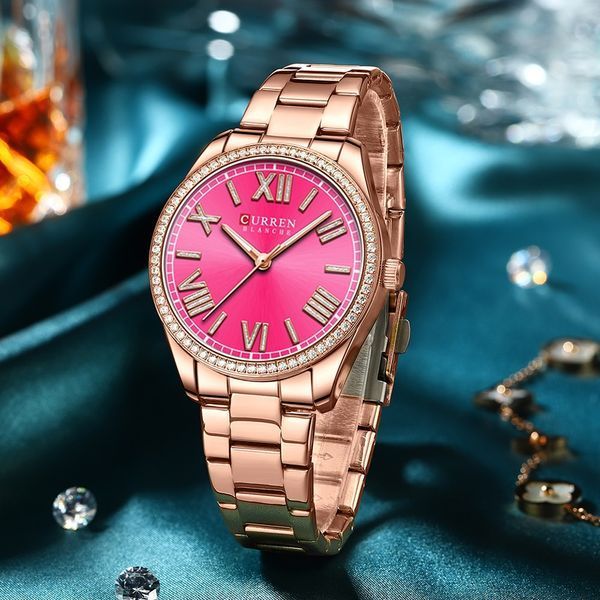 Часы наручные Curren 9088 Rose Gold-Pink 1008-0362 фото