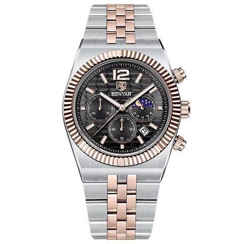 Benyar BY-5225 Silver-Rose Gold-Black 1142-0032 фото