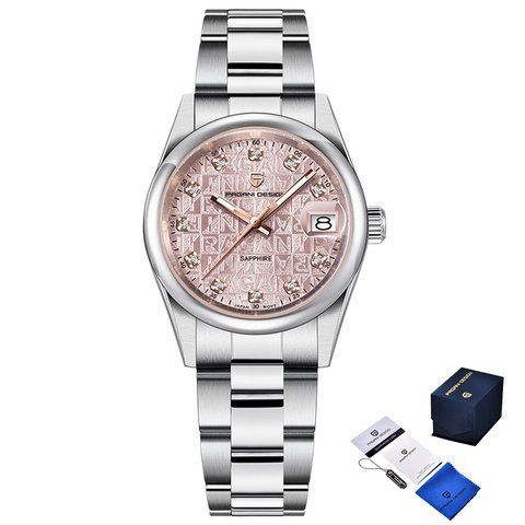 Годинник наручний Pagani Design PD-1794L Silver-Pink 1138-0257 фото