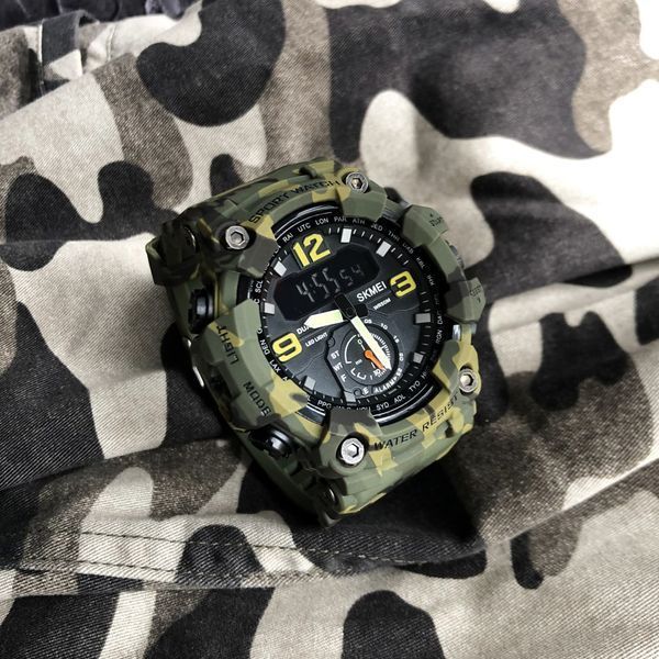 Годинник наручний Skmei 1637CMGN Camo Green. 1080-0846 фото