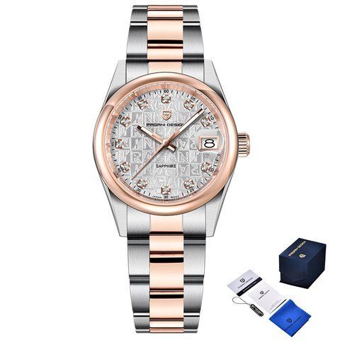 Годинник наручний Pagani Design PD-1794L Silver-Rose Gold-White 1138-0252 фото