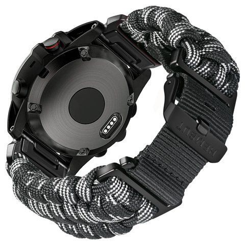 Ремінець для годинника Hemsut HGA145 Rugged Paracord Camo Grey Garmin 22 mm 1051-1262 фото