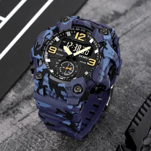 Часы наручные Skmei 1965CMBU Camo Blue SALE 1080-0939 фото