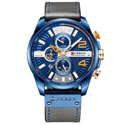 Годинник наручний Curren 8393 Blue 1008-0385 фото
