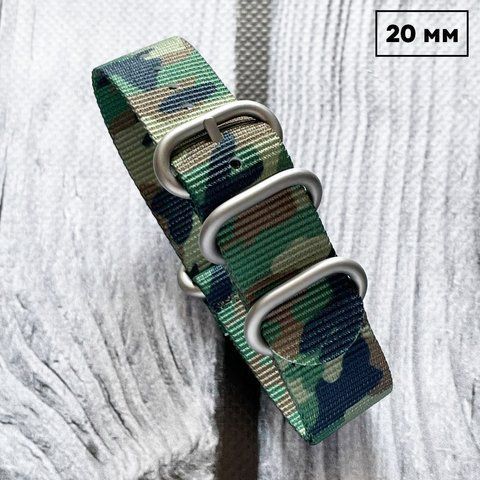 Ремешок Nato Camo Woodland 20 мм 1051-0472 фото