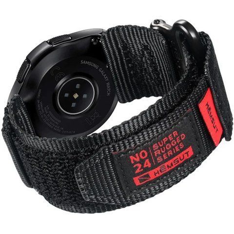 Ремінець для годинника Hemsut HGA121 Super Strong Nylon Black 20 mm 1051-1269 фото