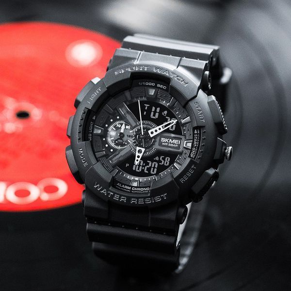 Часы наручные Skmei 1688 All Black. 1080-0735 фото
