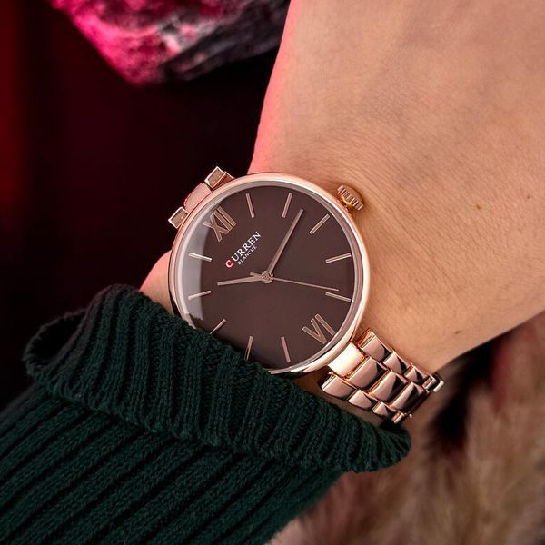 Curren 9017 Rose Gold-Red 1008-0544 фото