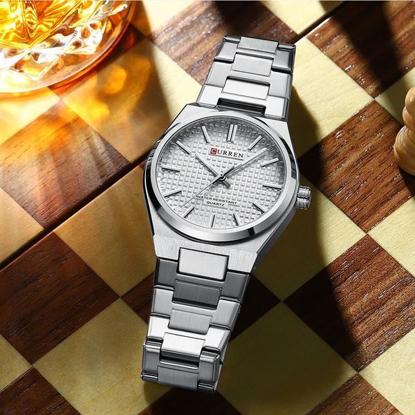 Годинник наручний Curren 8439 Silver-White 1008-0393 фото