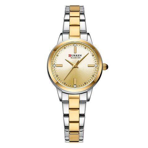 Часы наручные Curren 9094 Silver-Gold-White 1008-0484 фото