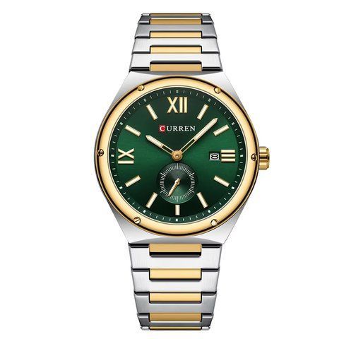 Curren 8471 Silver-Gold-Green 1008-0503 фото