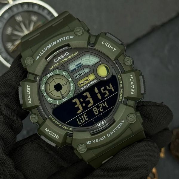Чоловічий годинник Casio WS-1500H-3B 1141-0342 фото