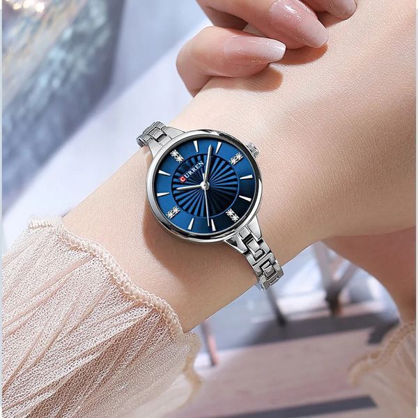 Часы наручные Curren 9097L Silver-Blue 1008-0478 фото